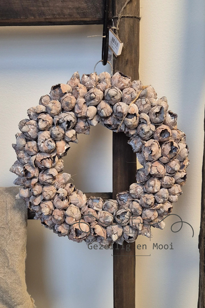 Coco fruit wreath krans 30 cm - Gezellig en Mooi