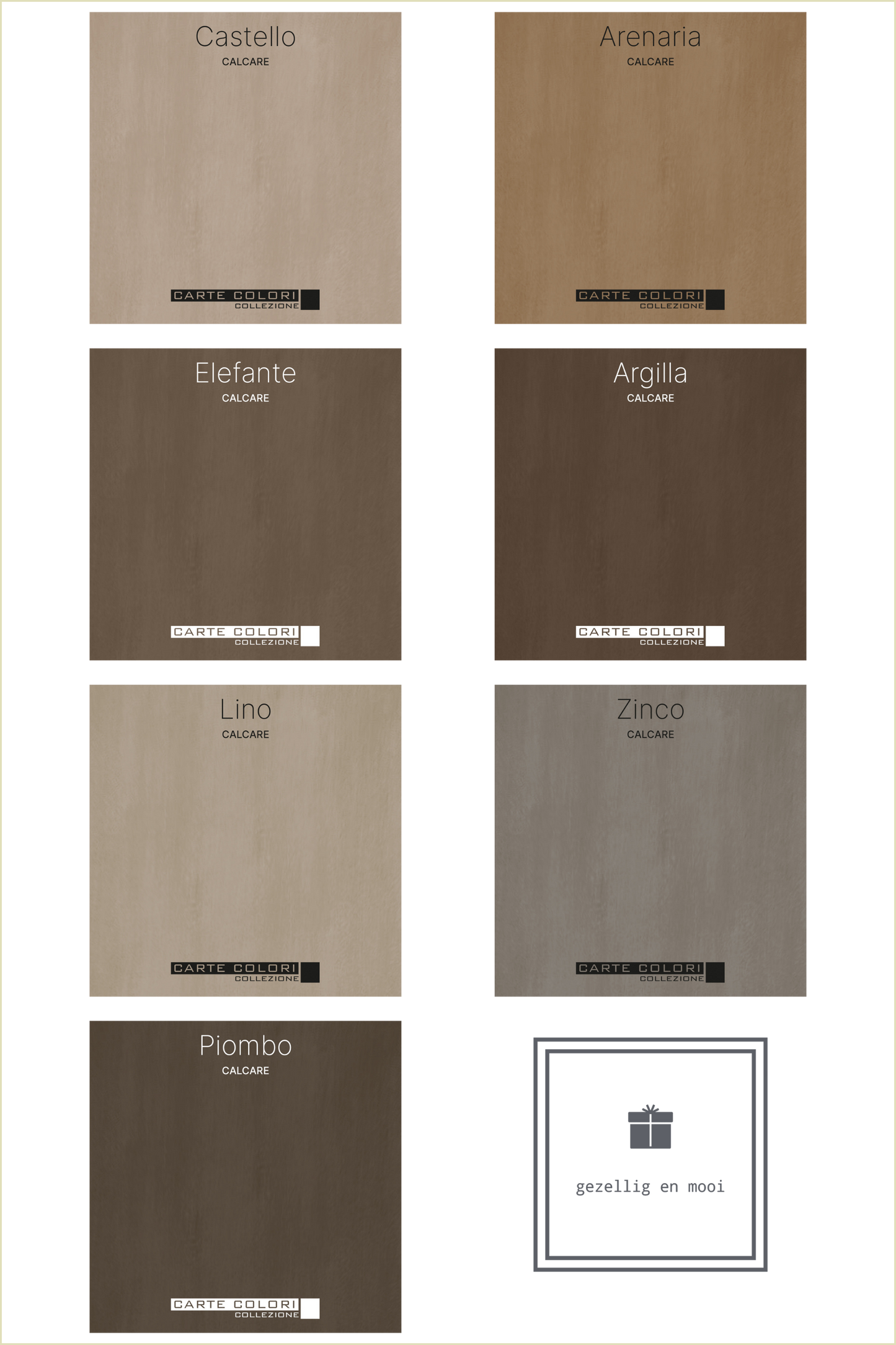 Calcare Kalkverf, Carte Colori, Colore Argilla
