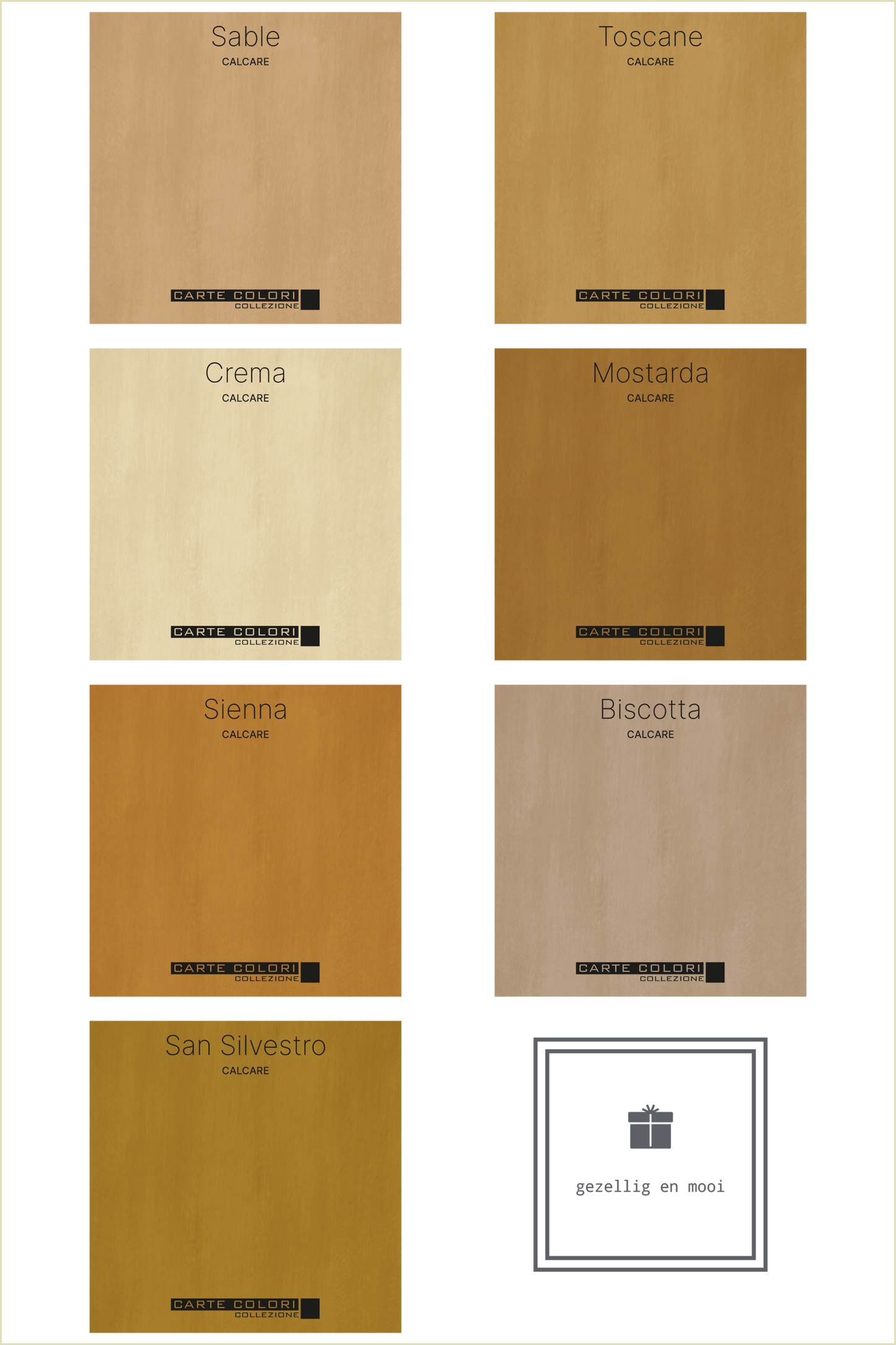 Calcare Kalkverf, Carte Colori, Ocre