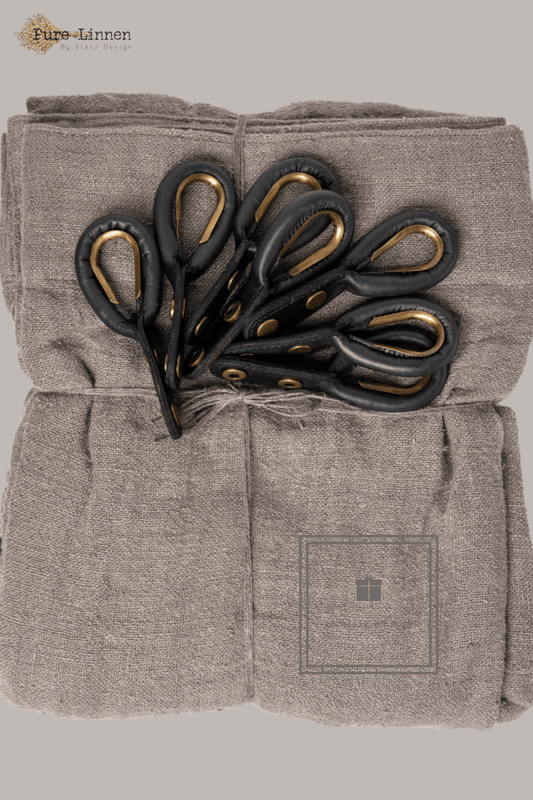 Pure Linnen Gordijn Esther Grey met lus 200x270