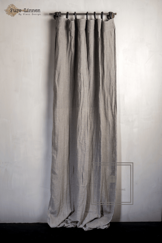 Pure Linnen Gordijn Esther Grey met lus 200x270
