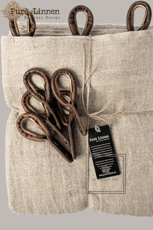 Pure Linnen Gordijn Abigail naturel met lus 200x270