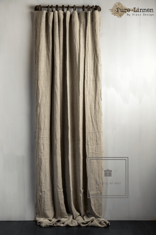 Pure Linnen Gordijn Abigail naturel met lus 200x270