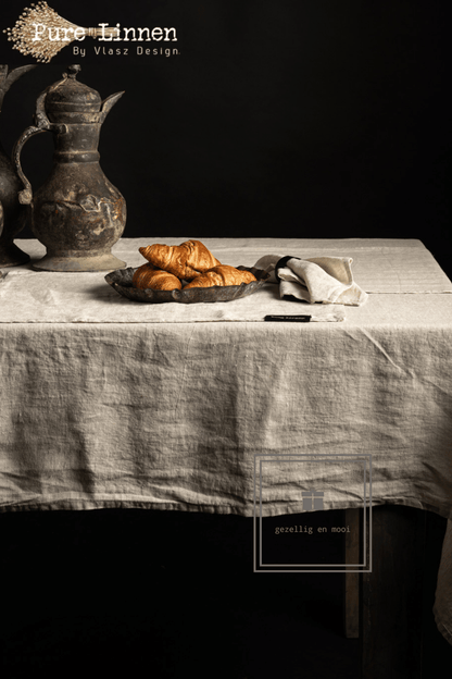 Pure Linnen Placemat Recht Naturel 52x40 (Salome) set van 2