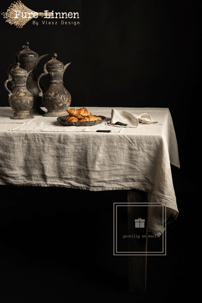 Pure Linnen Placemat Recht Naturel 52x40 (Salome) set van 2
