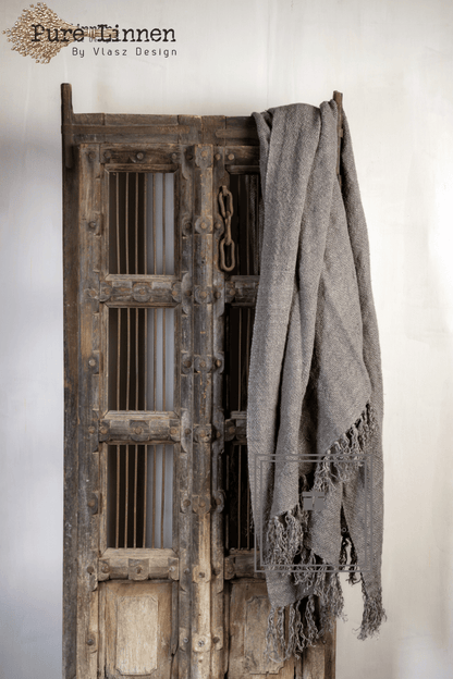 Pure Linnen Plaid Grey 130x190 (Tamar)