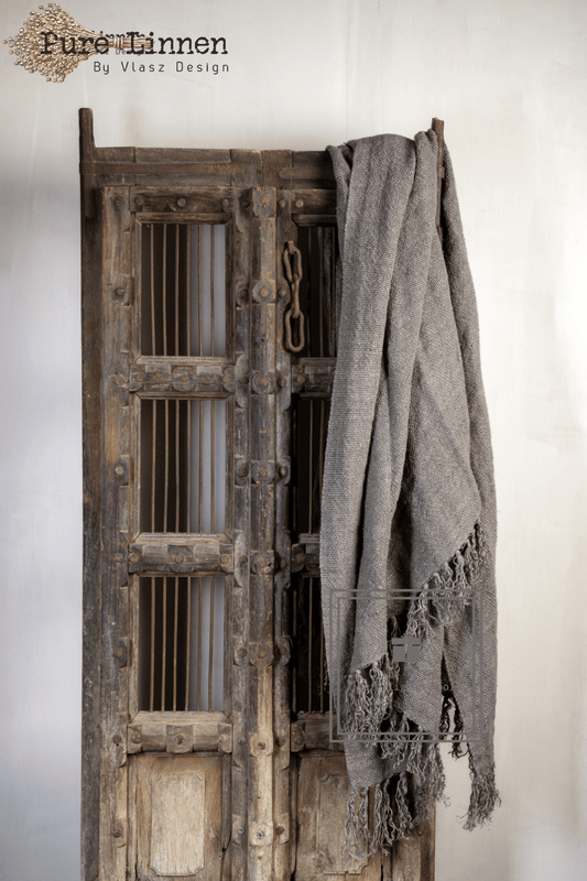 Pure Linnen Plaid Grey 130x190 (Tamar)