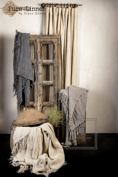 Pure Linnen Plaid Grey 130x190 (Tamar)
