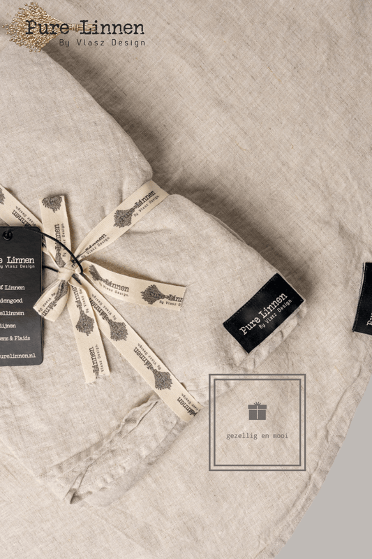 Pure Linnen Tafelkleed Rond Naturel 170 (Judith)