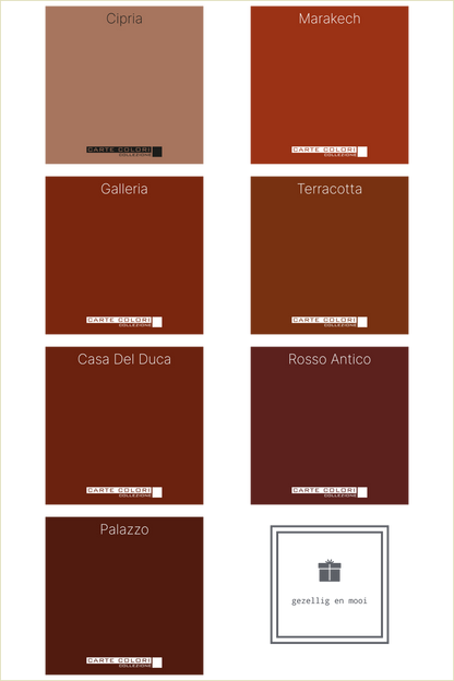 Elegante Krijtverf, Carte Colori, Rosso