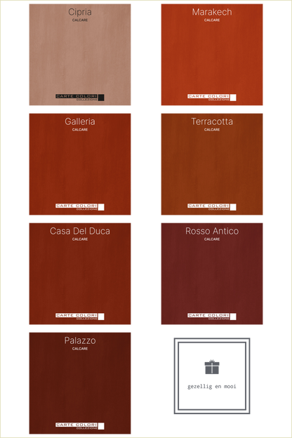 Calcare Kalkverf, Carte Colori, Rosso