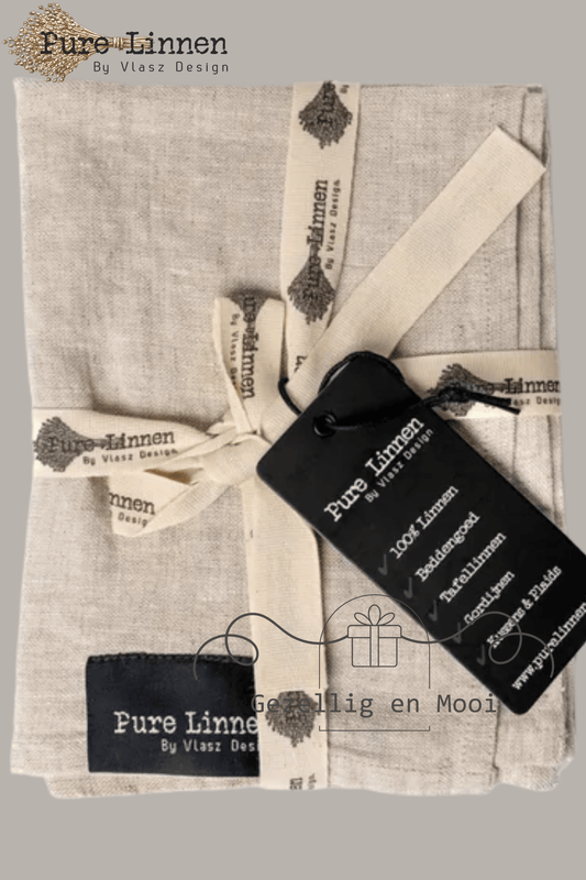 Pure linnen servetten Leah set van 2 Naturel