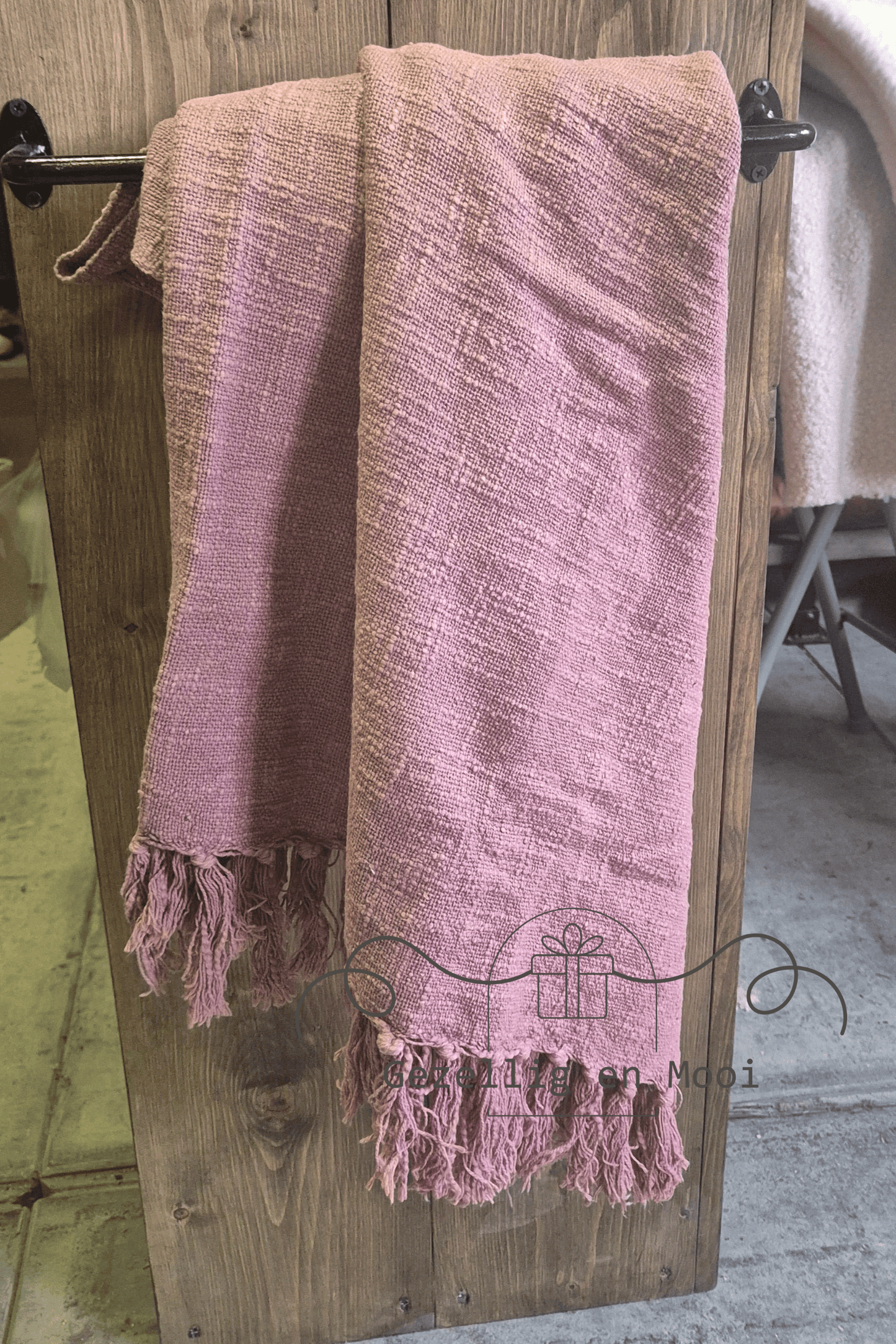 Plaid Mila pink - Gezellig en Mooi
