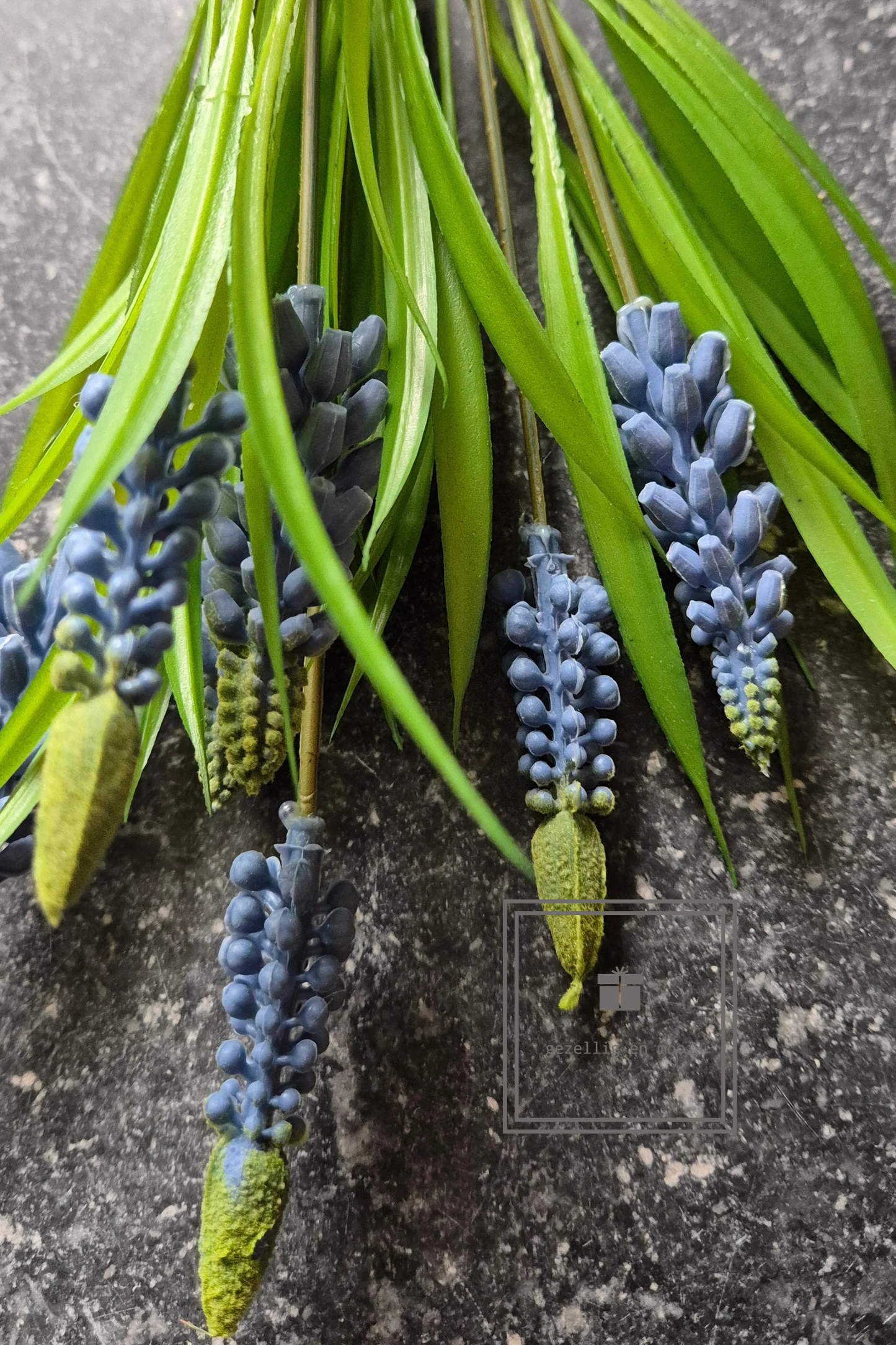Kunst blauwe druifjes bosje